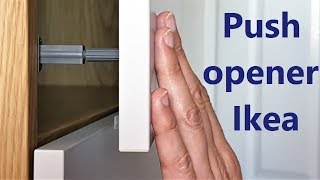 Push open door Ikea  installation [upl. by Annait]