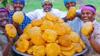 POORI  King Of Poori Recipe  Wheat Poori Recipe Cooking in Village  Crispy Fluffy Puri Recipe [upl. by Smada]