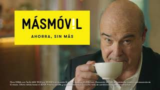 MÁSMÓVIL AHORRA SIN MÁS  Antonio Resines  Café [upl. by Langham647]