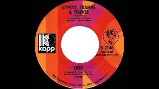 1971 HITS ARCHIVE Gypsys Tramps amp Thieves  Cher a 1 recordmono 45 [upl. by Oinigih223]