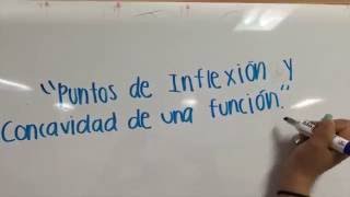 PUNTOS DE INFLEXIÓN Y CONCAVIDAD DE UNA FUNCIÓN [upl. by Kesley301]