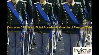 Concorso 69 Allievi Ufficiali Accademia Guardia di Finanza 2024 [upl. by Shanks]