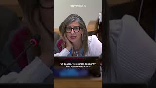 UN Special Rapporteur Francesca Albanese criticises UNs inaction on Gaza [upl. by Idnarb]