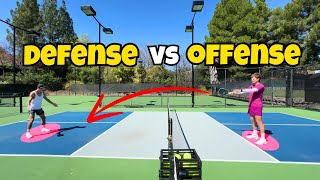 DEFENSE vs OFFENSE  Eds Library of Pickleball Drills 5 quotThe Escape Roomquot [upl. by Eisus]