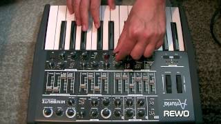 Analogue Synthesizer from France Arturia MiniBrute with BOSS GT10 Chorus Delay Reverb DEMO by REWO [upl. by Haraz]