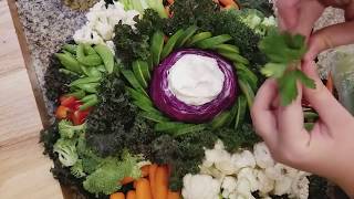 How To Make An Elegant and Easy Vegetable Platter  Diana Veronica DIY [upl. by Joachim]