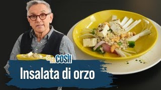 Insalata di orzo con anacardi e feta marinata  Si fa così  Chef BRUNO BARBIERI [upl. by Ymeon64]