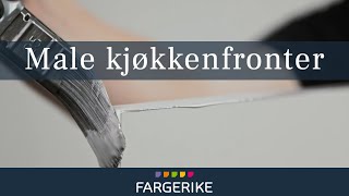 Male kjøkkenfronter  Gjør det selv [upl. by Naaman]