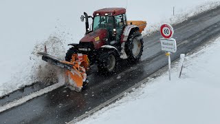 Winterdienst mit Case Steyr und Fendt in Grosswangen 🇨🇭❄️ [upl. by Byram]