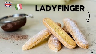 HOW TO MAKE Ladyfingers  HOMEMADE SAVOIARDI biscuits for TIRAMISU [upl. by Larry981]