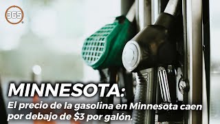 El PRECIO de la GASOLINA en Minnesota CAE por DEBAJO de 3 por GALÓN [upl. by Annoirb]