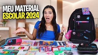 MEU MATERIAL ESCOLAR 2024 [upl. by Ocsinarf]