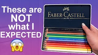 THESE PENCILS ARE NOT WHAT I EXPECTED Faber Castell Polychromos Review amp Test [upl. by Nodnelg]