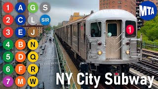 🇺🇸 New York City Subway  All the Lines [upl. by Deeas]