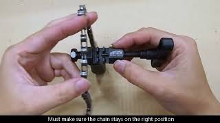 How to Use the TB3355 Chain rivet extractor EN [upl. by Gardol856]