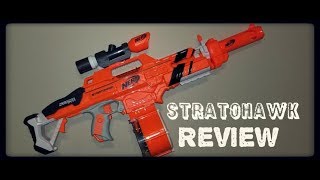 Honest Review Nerf Accustrike Stratohawk Rapidstrike Reskin [upl. by Aicirtak521]