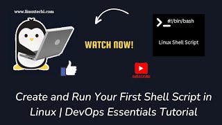 Create and Run Your First Shell Script in Linux  DevOps Essentials Tutorial [upl. by Jennilee]