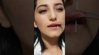 Labret Lip Piercing video lippiercing lippiercings labretpiercing piercing piercinglovers [upl. by Almallah]