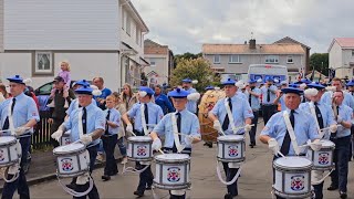 County flute band  Newmains Loyalists annual parade 2023 [upl. by Hannahoj]