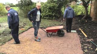 DIY How to lay paving slabs patio  with Philippa Tuttiett [upl. by Eenaej]