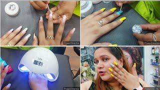 permanent Gel nail extension step by step for beginners [upl. by Erodasi106]