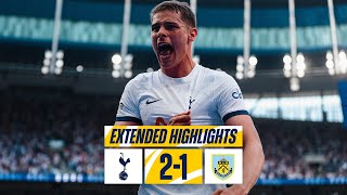 TOTTENHAM HOTSPUR 21 BURNLEY  EXTENDED PREMIER LEAGUE HIGHLIGHTS [upl. by Vilma163]