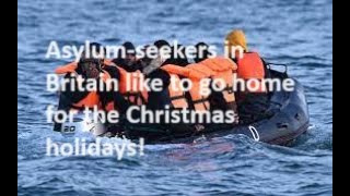 Asylumseekers return to their own countries for the Christmas holidays an open secret is revealed [upl. by Anaylil]