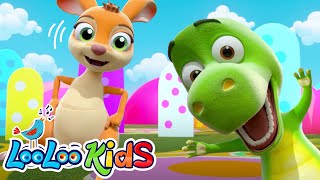 Jump and Bounce with the Kangaroo and Zigaloo Official Video  S4EP38 Dance Along  LooLoo Kids [upl. by Auqinehs972]