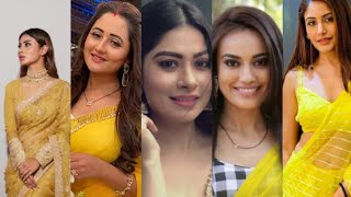 Most Beautiful Naagin Actress in Yellow 💛 Sarre Mouni RoySurbhi Jyoti Surbhi Chandana [upl. by Jamaal]