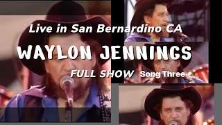 Waylon Jennings Live  1983  US Festival CA  Full Show Song 3 [upl. by Nuahsal174]