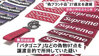 「カナダグース」「パタゴニア」「シャネル」全て偽物… 偽ワッペンをネット販売など 27歳女を逮捕 221109 1155 [upl. by Enorej389]