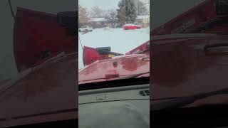 Jeep Wrangler with Boss HTX V Plow plowing snow shorts Jeep boss [upl. by Letsyrc461]