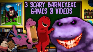 BarneyEXE Scary Videos amp Games SCARY BARNEYVIDEOS THAT WILLRUIN YOUR CHILDHOOD Creepypasta [upl. by Gaylord]