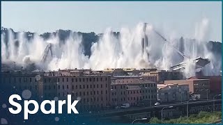 What Caused The Morandi Bridge Collapse Disaster  Countdown to Catastrophe  Spark [upl. by Nilyak]