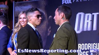 Fernando Montiel vs Jorge Lara FACE OFF  EsNews Boxing [upl. by Gibrian]