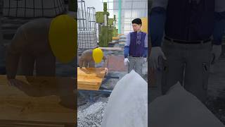 Cement Factory Labour Accident 😨 shorts 3danimation [upl. by Ynots]