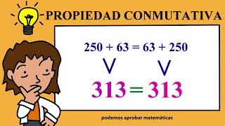 Propiedad conmutativa de la suma [upl. by Aneelehs]