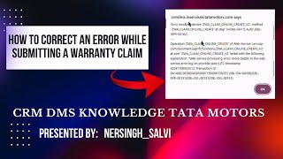 HOW TO CORRECT AN ERROR WHILE SUBMITTING A WARRANTY CLAIM [upl. by Imugem]