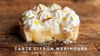 Recette  Tarte citron meringuée sans gluten et sans lait  Délice Sans Gluten [upl. by Marola]