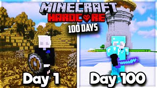 I spent 100 Days in a Zombie Apocalypse in Hardcore Minecraft Heres what happened [upl. by Lareneg]