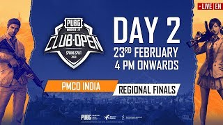 EN PMCO India Regional Finals Day 2  Spring Split  PUBG MOBILE CLUB OPEN 2020 [upl. by Briggs]