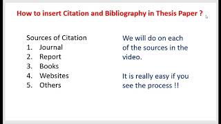 Citation and Bibliography in APA Format  Report Writing [upl. by Sauder]