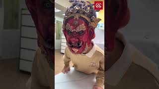 Engaging children in crafting quotNuo dramaquot costumes [upl. by Court618]