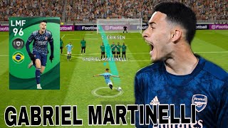 96 Rated Gabriel Martinelli Featured Player Review  This card is best Speeder  Pes 2021 Mobile [upl. by Portingale171]