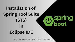 Installation of Spring Tool Suite STS in Eclipse IDE [upl. by Asusej]