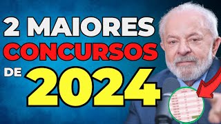 2 maiores concursos públicos nacionais de 2024  Nível médio e superior [upl. by Tirza]