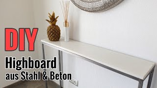 Tutorial Ein Highboard  Sideboard aus Beton und Stahl selber bauen [upl. by Driskill]