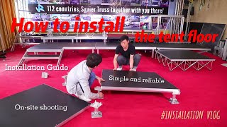 How to install the tent floor [upl. by Davide]