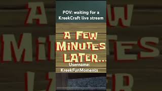 POV waiting for a KreekCraft live stream [upl. by Can]