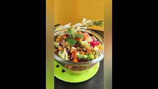 Weight loss Steamed veggies Salad recipe😋for lunchdinner No oil proteinampfiber rich Nutritious diet [upl. by Verina]